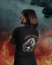 LAP Women T-Shirt Lion and Guitar