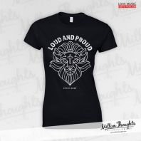 Loud and Proud T-Shirt schwarz Damen