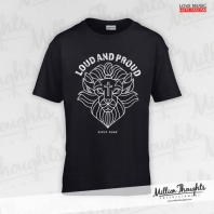 Loud and Proud T-Shirt schwarz Kinder